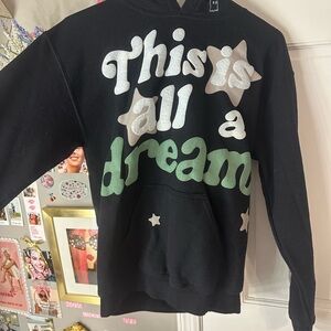 Lonely Ghost Black Hoodie with Dream Graphic